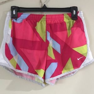 Girls Nike Lined Dri-Fit Athletic Shorts